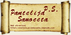 Pantelija Samočeta vizit kartica